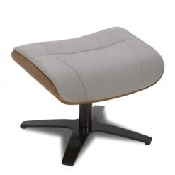 My New Design Repose-pieds Pouf En Microfibre Et Chêne Naturel - Microfibre Gris -Chaise Soldes 2024 pouf en microfibre et chene naturel microfibre gris 5