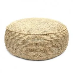 Bazar Bizar Poufs Pouf En Raphia Naturel