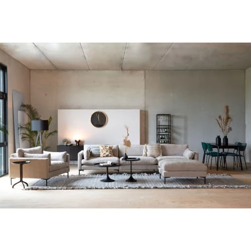 Pouf en tissu beige Zuiver Poufs Pouf En Tissu Beige -Chaise Soldes 2024 pouf en tissu beige 1