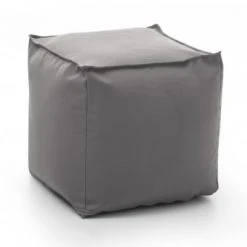 Talamo Italia Poufs Pouf En Tissu Gris -Chaise Soldes 2024 pouf en tissu gris 2