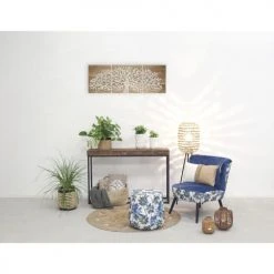 Aubry Gaspard Poufs Pouf En Tissu Jungle -Chaise Soldes 2024 pouf en tissu jungle 3