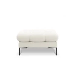 Micadoni Home Poufs Pouf En Tissu Structuré Beige Clair -Chaise Soldes 2024 pouf en tissu structure beige clair 5