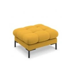 Micadoni Home Poufs Pouf En Tissu Structuré Gris Foncé -Chaise Soldes 2024 pouf en tissu structure jaune 1