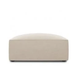 Micadoni Home Poufs Pouf En Velours Beige -Chaise Soldes 2024 pouf en velours beige 3