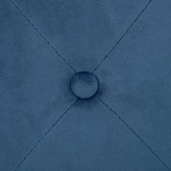 Beliani Poufs Pouf En Velours Bleu Foncé -Chaise Soldes 2024 pouf en velours bleu fonce 3