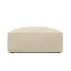 Micadoni Home Poufs Pouf En Velours Côtelé Beige Clair
