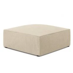 Micadoni Home Poufs Pouf En Velours Côtelé Beige Clair -Chaise Soldes 2024 pouf en velours cotele beige clair 2