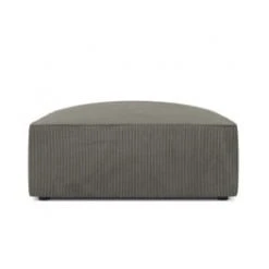 Micadoni Home Poufs Pouf En Velours Côtelé Bleu -Chaise Soldes 2024 pouf en velours cotele gris clair 5