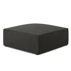 Micadoni Home Poufs Pouf En Velours Côtelé Gris Foncé -Chaise Soldes 2024 pouf en velours cotele gris fonce 3