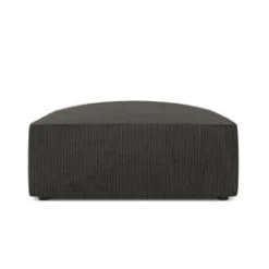 Micadoni Home Poufs Pouf En Velours Côtelé Bleu -Chaise Soldes 2024 pouf en velours cotele gris fonce 6
