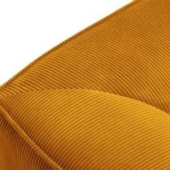 Micadoni Home Poufs Pouf En Velours Côtelé Jaune -Chaise Soldes 2024 pouf en velours cotele jaune 1
