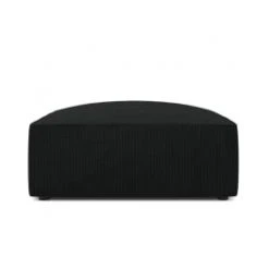 Micadoni Home Poufs Pouf En Velours Côtelé Jaune -Chaise Soldes 2024 pouf en velours cotele noir 2