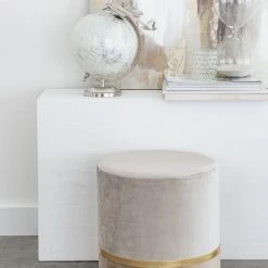 Maisons Du Monde Poufs Pouf En Velours Gris Clair Et Métal Doré -Chaise Soldes 2024 pouf en velours gris clair et metal dore 1000 16 14 212312 4
