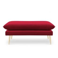 Micadoni Home Poufs Pouf En Velours Rouge -Chaise Soldes 2024 pouf en velours rouge 2