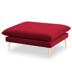 Micadoni Home Poufs Pouf En Velours Rouge -Chaise Soldes 2024 pouf en velours rouge 3