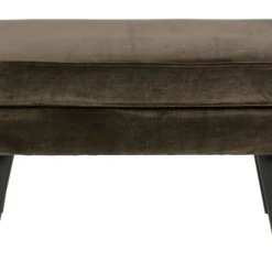 Woood Poufs Pouf Et Repose-pieds En Velours Vert Chaud