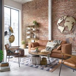 Maisons Du Monde Poufs Pouf Imitation Cuir Marron -Chaise Soldes 2024 pouf imitation cuir marron 1000 7 39 222792 4