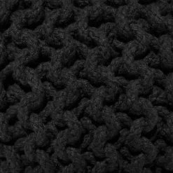 Beliani Poufs Pouf Noir 40 X 25 Cm -Chaise Soldes 2024 pouf noir 40 x 25 cm 4