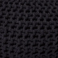 Beliani Poufs Pouf Noir 50 X 35 Cm -Chaise Soldes 2024 pouf noir 50 x 35 cm 4