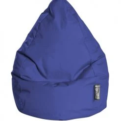 Sitting Point Poufs Pouf Poire XXL D'intérieur Bleu Foncé 80x130cm