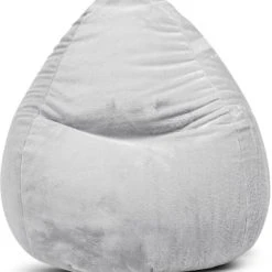 Sitting Point Poufs Pouf Poire XXL D'intérieur Fourrure Douce Gris Clair 80x130cm -Chaise Soldes 2024 pouf poire xxl d interieur fourrure douce gris clair 80x130cm 3