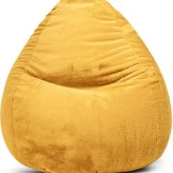 Sitting Point Poufs Pouf Poire XXL D'intérieur Fourrure Douce Bleu 80x130cm -Chaise Soldes 2024 pouf poire xxl d interieur fourrure douce moutarde 80x130cm