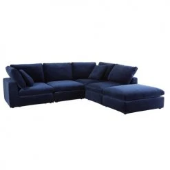 Maisons Du Monde Assises Pouf Pour Canapé Modulable En Velours Bleu Nuit -Chaise Soldes 2024 pouf pour canape modulable en velours bleu nuit 1000 9 30 175551 1