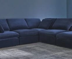 Maisons Du Monde Assises Pouf Pour Canapé Modulable En Velours Bleu Nuit -Chaise Soldes 2024 pouf pour canape modulable en velours bleu nuit 1000 9 30 175551 8
