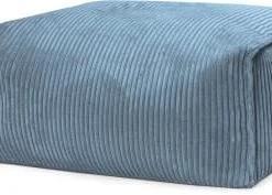 Sitting Point Poufs Pouf Repose Pied Carré Velours Grosse Cote Bleu Pétrole 55x65x35cm -Chaise Soldes 2024 pouf repose pied carre velours grosse cote bleu petrole 55x65x35cm 3