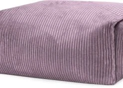 Sitting Point Poufs Pouf Repose Pied Carré Velours Grosse Cote Mauve 55x65x35cm -Chaise Soldes 2024 pouf repose pied carre velours grosse cote mauve 55x65x35cm 4