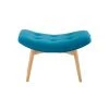 Maisons Du Monde Assises Pouf Repose-pieds Style Scandinave Bleu Pétrole