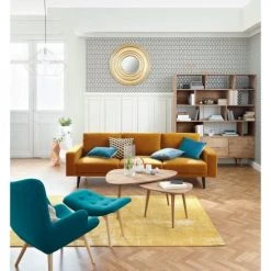 Maisons Du Monde Assises Pouf Repose-pieds Style Scandinave Bleu Pétrole -Chaise Soldes 2024 pouf repose pieds style scandinave bleu petrole 1000 10 22 156478 9