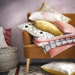 Maisons Du Monde Poufs Pouf Rond En Coton Imprimé -Chaise Soldes 2024 pouf rond en coton imprime 1000 3 32 165549 7