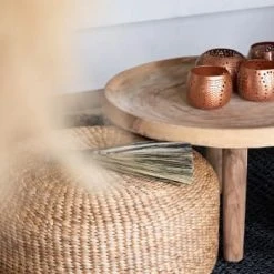 Bazar Bizar Poufs Pouf Rond En Jacinthe D'eau D60 -Chaise Soldes 2024 pouf rond en jacinthe d eau d60 2