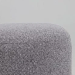 Meubles & Design Poufs Pouf Rond En Tissu Pieds Métal Gris -Chaise Soldes 2024 pouf rond en tissu pieds metal gris 3