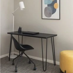 Meubles & Design Poufs Pouf Rond En Tissu Pieds Métal Jaune -Chaise Soldes 2024 pouf rond en tissu pieds metal jaune 1