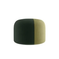 Potiron Paris Poufs Pouf Rond En Velours Bicolore Rouge -Chaise Soldes 2024 pouf rond en velours bicolore vert