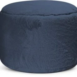 Sitting Point Poufs Pouf Rond Fausse Fourrure Douce Taupe Beige 50x30cm -Chaise Soldes 2024 pouf rond fausse fourrure douce bleu diametre 50x30cm