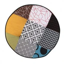 The Home Deco Factory Poufs Pouf Rond Patchwork D50cm -Chaise Soldes 2024 pouf rond patchwork d50cm 2