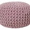 Beliani Poufs Pouf Rose 40 X 25 Cm