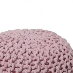 Beliani Poufs Pouf Rose 40 X 25 Cm -Chaise Soldes 2024 pouf rose 40 x 25 cm 2