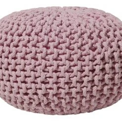 Beliani Poufs Pouf Rose 40 X 25 Cm
