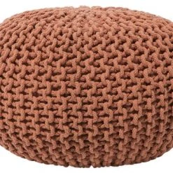 Beliani Poufs Pouf Rouille 50 X 35 Cm