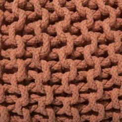 Beliani Poufs Pouf Rouille 50 X 35 Cm -Chaise Soldes 2024 pouf rouille 50 x 35 cm 4