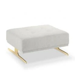 Micadoni Home Poufs Pouf Tissu Structuré Beige Clair -Chaise Soldes 2024 pouf tissu structure gris clair