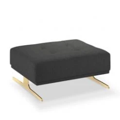 Micadoni Home Poufs Pouf Tissu Structuré Beige Clair -Chaise Soldes 2024 pouf tissu structure gris fonce