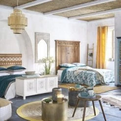 Maisons Du Monde Poufs Pouf Tressé En Jute Et Coton Blanc 30x60cm -Chaise Soldes 2024 pouf tresse en jute et coton blanc 30x60cm 1000 13 16 169469 9