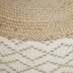 Maisons Du Monde Poufs Pouf Tressé Imprimé Géométrique Beige Et Marron -Chaise Soldes 2024 pouf tresse imprime geometrique beige et marron 1000 2 6 226408 2