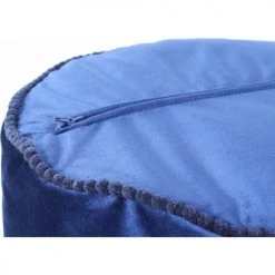 ReCollection Poufs Pouf Velours Bleu H38cm -Chaise Soldes 2024 pouf velours bleu h38cm 4