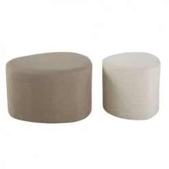 Maisons Du Monde Poufs Gris Clair Et Blanc (x2) -Chaise Soldes 2024 poufs gris clair et blanc x2 1000 8 19 215228 2